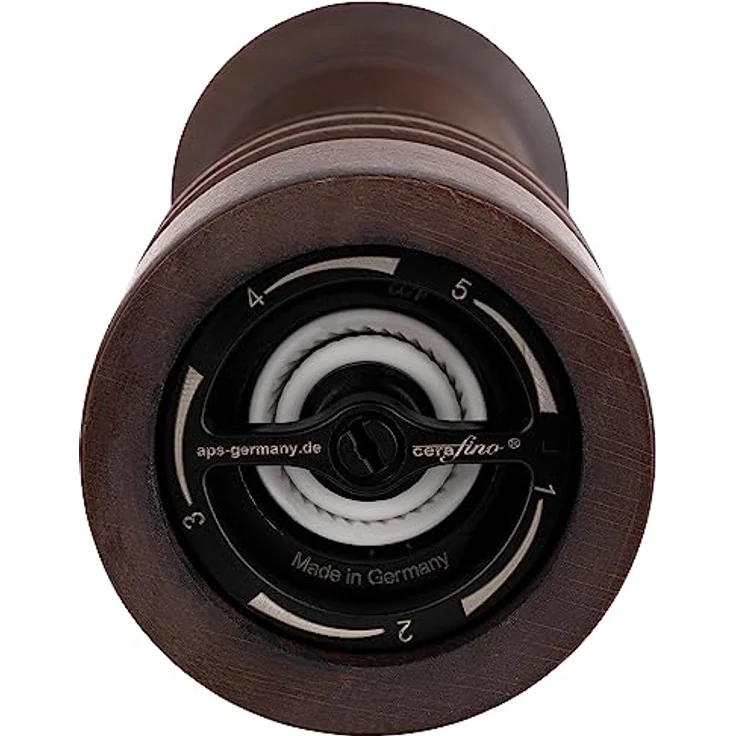 APS 40575 Salzmühle aus Buchenholz, Keramikmahlwerk, Ø 5,5 cm, Höhe 15,5 cm – Bild 2