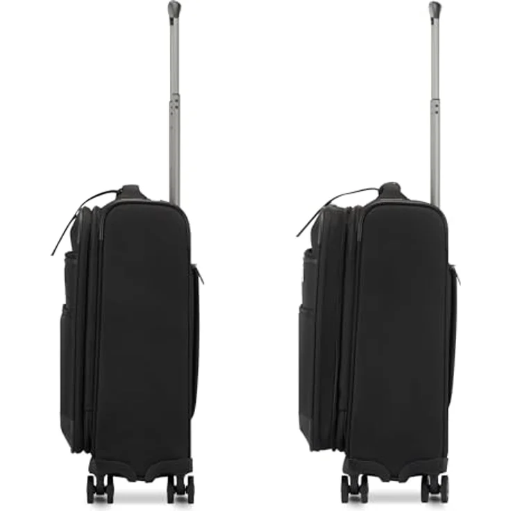 Roncato UNO Soft 3.0 Kabinen-Trolley 55x40x20/25 cm, erweiterbar, wasserabweisend, schwarz, 40 L, 2.85 kg – Bild 4