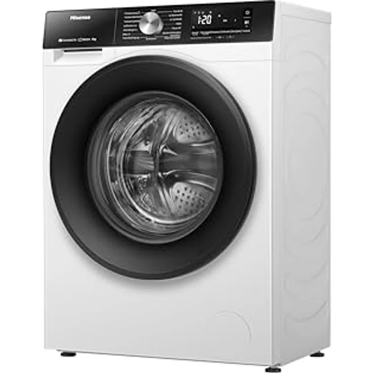Hisense WD3S8043BW3 Waschtrockner/ConnectLife, 16 Programme, 8 KG, 54 Liter, 1400 U/min, Dampffunktion, JetWash, Anti-Allergie Program, Auto Program, Eco Wash, Steam Refresh, Wolle, EEK A-D – Bild 3