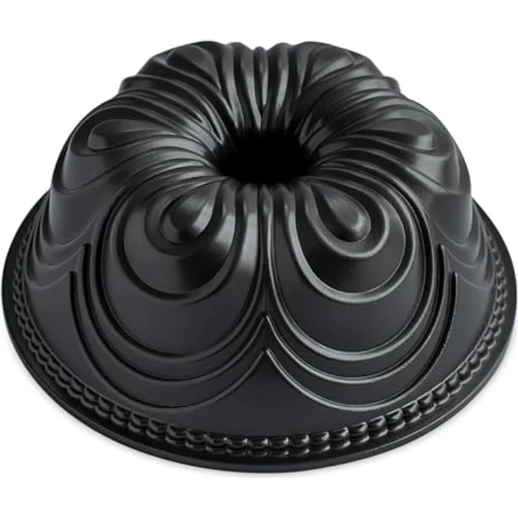 NordicWare Hochwertige Gugelhupfform, Aluminium, Gold, 24,9 x 24,9 x 9,7 cm – Bild 2