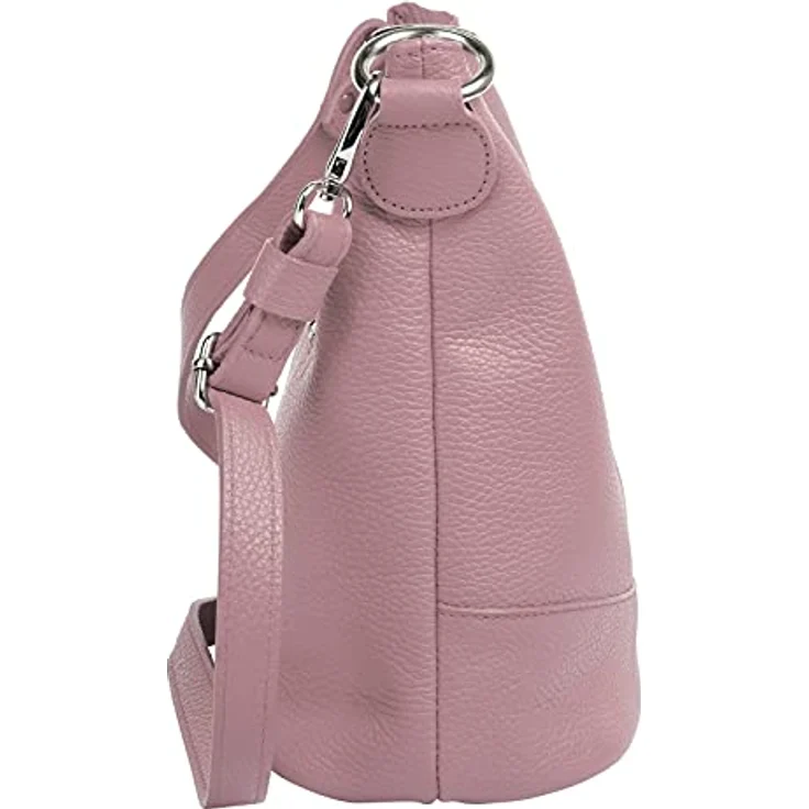 Cluty Umhängetasche aus 100% Rindleder, Made in Italy, Höhe 26 cm x Breite 24 cm x Tiefe 14 cm, verstellbarer Schultergurt 55 cm - 105 cm – Bild 5