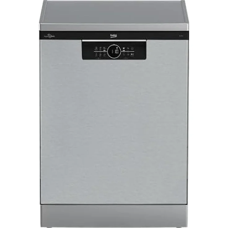 Beko BDFN26531X, freistehender Geschirrspüler mit Edelstahl-Oberfläche, 15 Massgedecke, 46 dB, verschiedene Spülprogramme – Bild 2