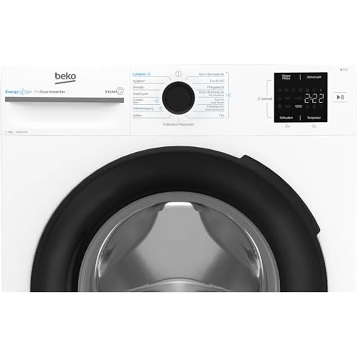 Beko BM3WFU3941X, 9 kg Waschmaschine mit Invertermotor, Nachlegefunktion und Energieeffizienzklasse A, weiß – Bild 5