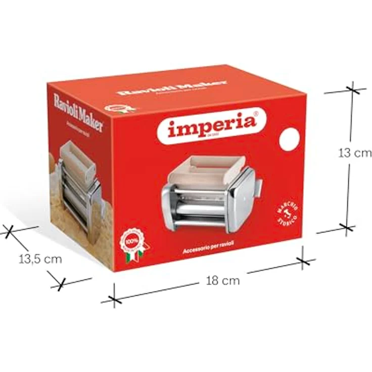 Imperia RavioliMaker 2, Edelstahl Ravioli-Maschinenaufsatz für gleichmäßige und perfekt geformte Ravioli – Bild 8