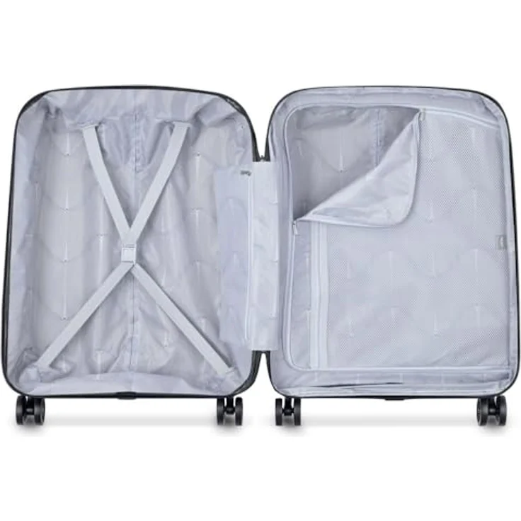 Delsey Belmont Plus Slim Cabin Trolley Case - 55 cm - Black, Schwarz, Hartschalenkoffer mit 4 Rollen und 33 l Volumen – Bild 3
