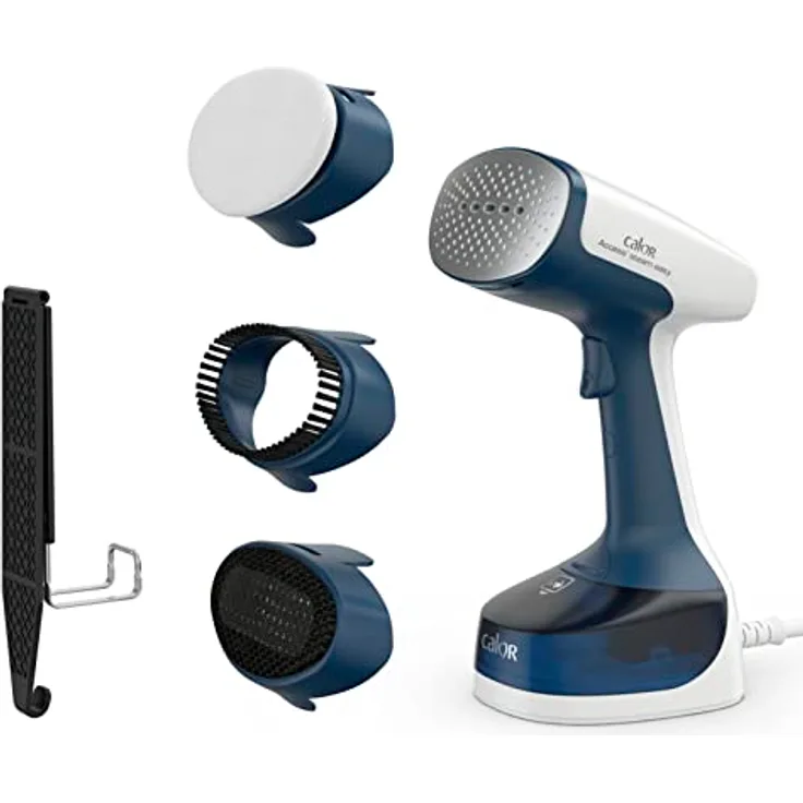 Calor Access Steam Easy Dampfglätter, 1400 W, Dampfleistung 25 g/min, Aufheizzeit 15 Sekunden, Staubdichte Mikrofaserbürsten, dicke Stoffe, Türhaken, Blau DT7170C0