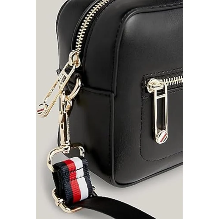 Tommy Hilfiger Iconic Umhängetasche, 21 cm, schwarz, 100% Polyurethan, 21 x 7.5 x 15 cm – Bild 3