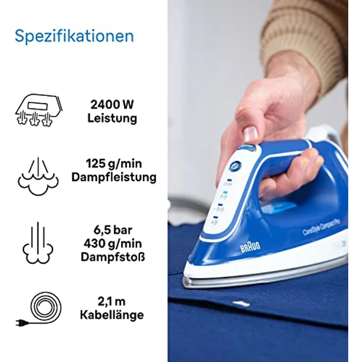 Braun New CareStyle Compact Pro IS2565BL Dampfbügelstation – Bild 4
