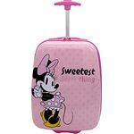 Undercover Kinder Hartschalen Trolley Handgepäck, 2 Rollen, 20 x 44 x 33 cm - 23 l, Motiv: Minnie Mouse