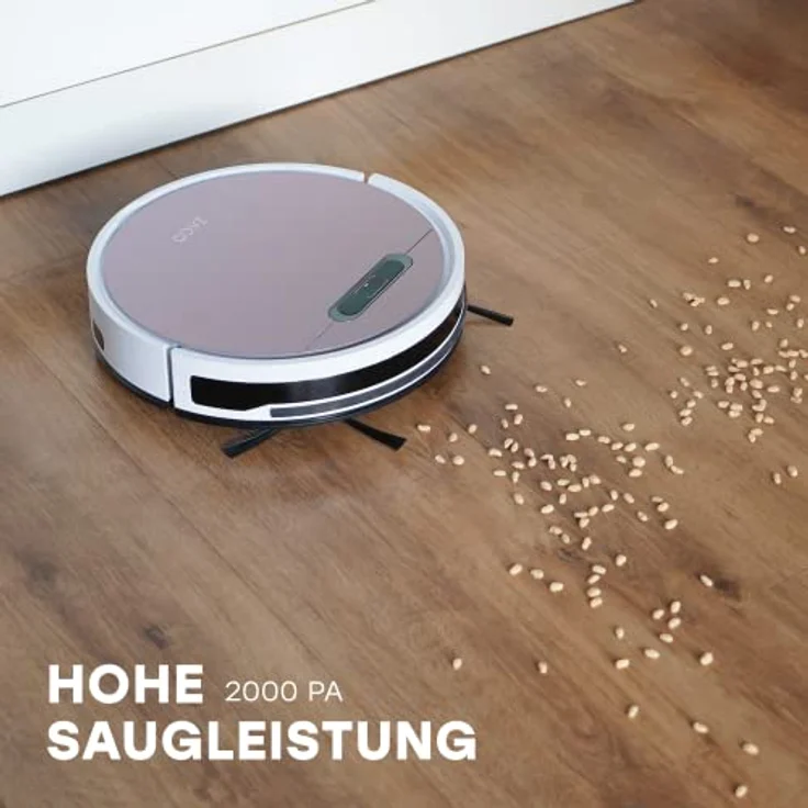 Zaco V6 Saugroboter mit Wischfunktion, 600ml beutelloser Staubtank oder 1000ml Staubbeutel, App- und Sprachsteuerung – Bild 6