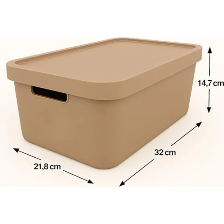 Plastard Aufbewahrungsboxen 4er-Set, 7,5 L, pink, BPA-frei, stapelbar, mit Deckel, robuste Kunststoffbox für Küche, Bad, Büro, Kinderzimmer – Bild 2