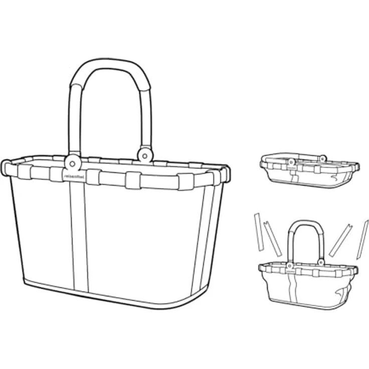 reisenthel carrybag XS Einkaufskorb 5 Liter Dekokörbchen Kinderkorb sehr klein dots – Bild 5