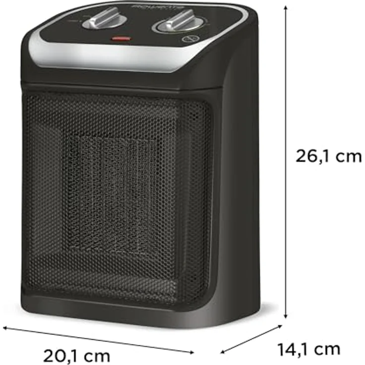 Rowenta SO 9261 Mini Excel Keramik-Heizlüfter, 1800 Watt, schwarz, Heizlüfter – Bild 3