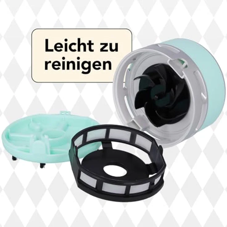 Clauss CL-50002 00 Mini-Sauger 2Clean, batteriebetrieben, mint-silber – Bild 6