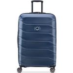 Delsey Meteor 4 Rollen Trolley L 78 cm mit Dehnfalte, 112 l, XL, Polycarbonat, schwarz