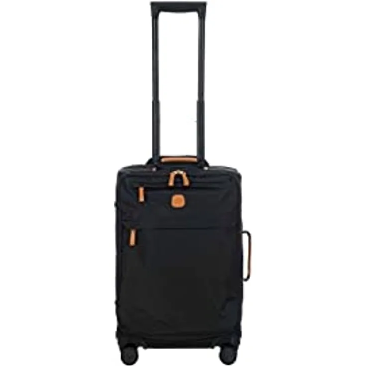 Bric's Erweiterbarer Cabin Trolley, X-Collection, Handgepäckkoffer mit 4 Doppelrädern, Strapazierfähig und Ultraleicht, Größe: 36x55x23 cm, Schwarz