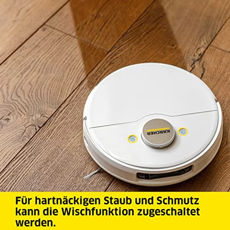 Kärcher Saugroboter RCV 5 mit Wischfunktion, App-Steuerung, LiDAR-Laser-Navigation, Dual-Laser und KI, Kartierung, Raumerkennung, 5000 Pa, 120 min Laufzeit inklusive Absaugstation RCV 5 – Bild 4
