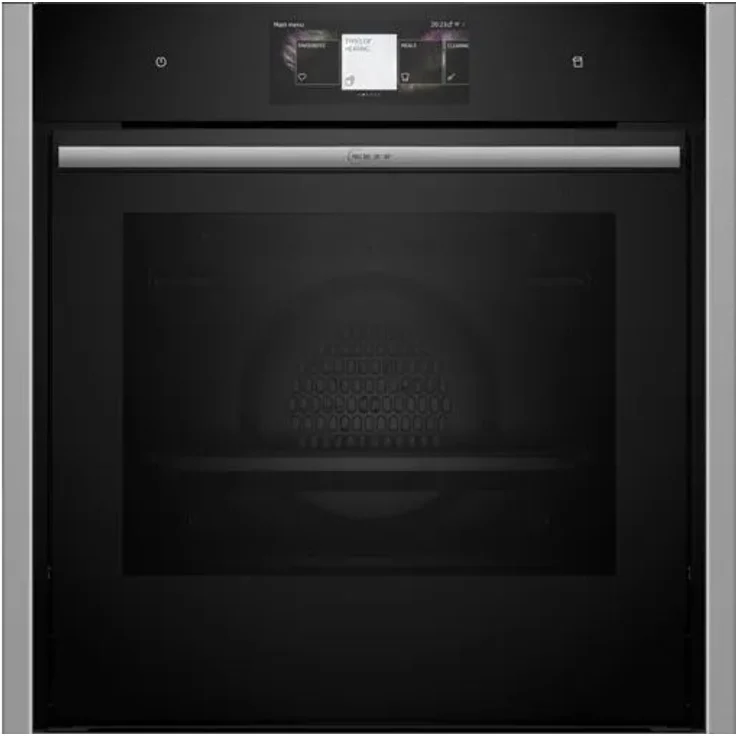 Neff BMK6430FTB (B64FT33N0 + Z1608DX0) Slide & Hide Einbaubackofen, Edelstahl, Dampfgar-Funktion, AutoClean, 60 x 60 cm