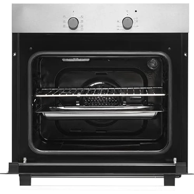 Respekta Einbau Herdset mit Glaskeramik Kochfeld und Backofen, autark, 56 Liter Volumen, Edelstahl und schwarzem Glas – Bild 5