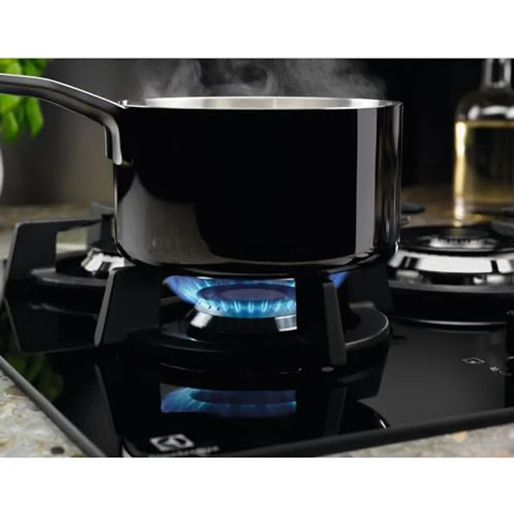 Electrolux EGG75372K, Gaskochfeld mit 75 cm Breite, schwarze Glasoberfläche, benutzerfreundliche Drehregler – Bild 2