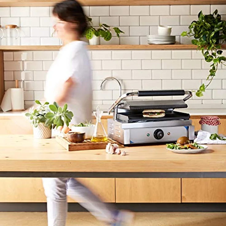 Casselin CGPRL - Panini-Plattengrill mit geriffelter und glatter Platte – Bild 5