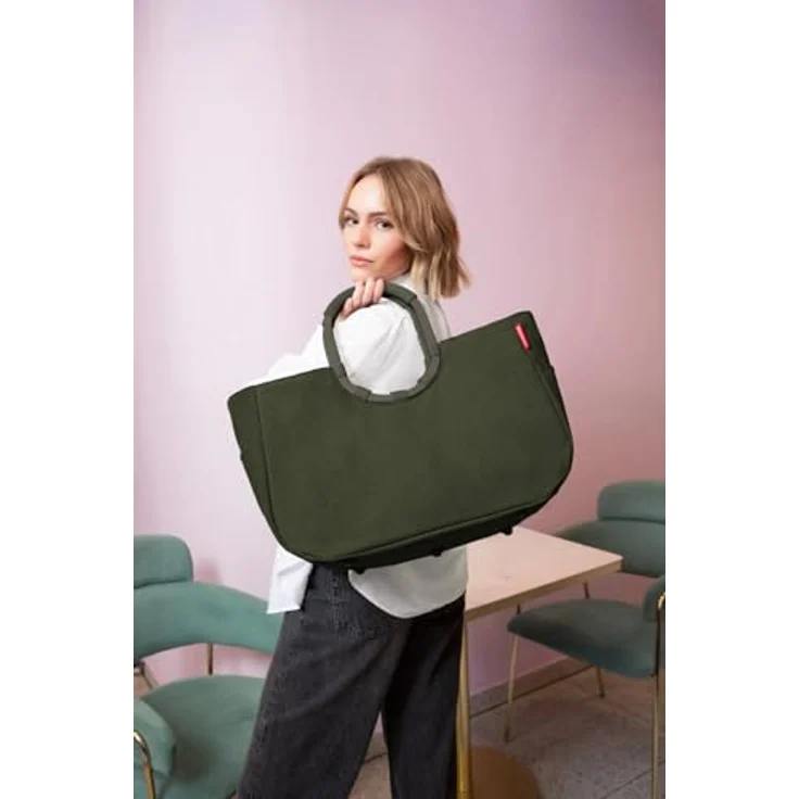 reisenthel Loopshopper L Shopper Tasche, oliv, 100% PET, 46 cm x 25 cm x 34.5 cm – Bild 2