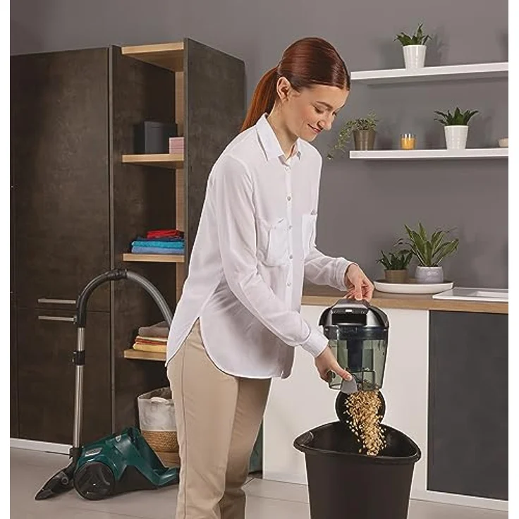 Hoover H-POWER 300 HP330ALG 011 Bodenstaubsauger, beutellos 850 Watt, Allergy Plus, silber-grün – Bild 6