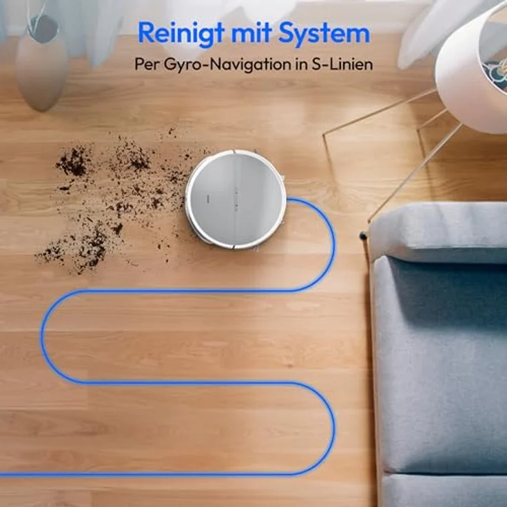 MEDION Saugroboter E35 SW mit 2000Pa Saugkraft und Gyro-Navigation – Bild 2