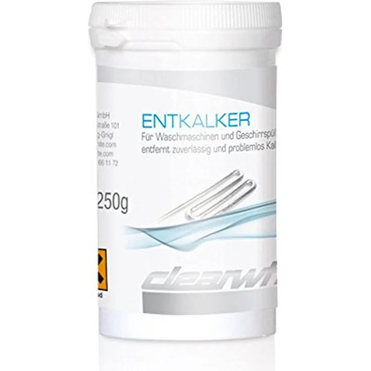 ClearWhite Entkalker 250 g, mineralienentferner für Waschmaschinen und Geschirrspüler, zur regelmäßigen Anwendung – Bild 2