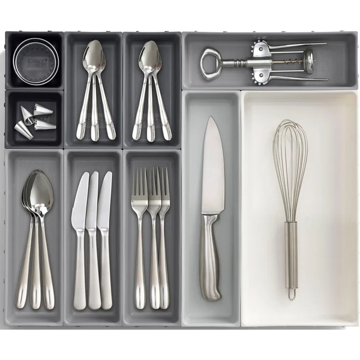 Joseph Joseph Besteckkasten Joseph Joseph Blox™ 10-teiliges Schubladen-Organizer-Set, modulares Design in verschiedenen Größen, rutschfeste Füße, für Besteck und mehr, Joseph Joseph (Set, 14 St)