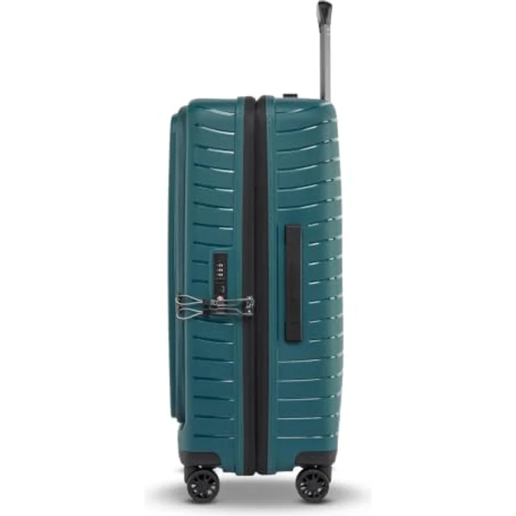 Stratic Novium 4 Rollen Trolley M 65.5 cm, Dehnfalte, 100% Polypropylen, petrol – Bild 3