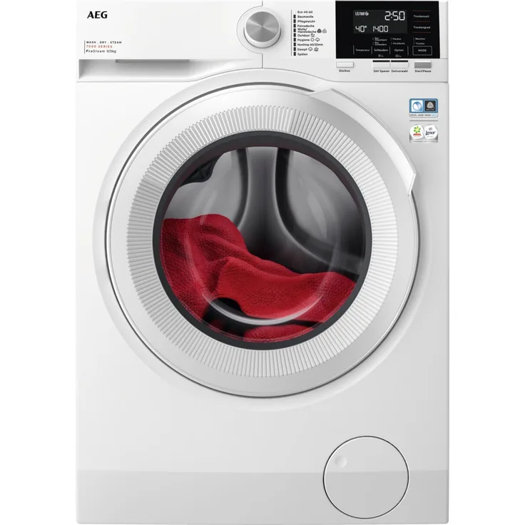 AEG LWR7G60693 Waschtrockner Serie 7000, 9 kg Waschen, 5 kg Trocknen, energiesparend mit DualSense® und ProSteam® Funktion