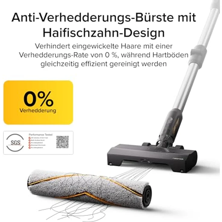 ROBOROCK H60 Ultra, Handstaubsauger mit 210 AW Saugleistung, flexibel, schwarz – Bild 5