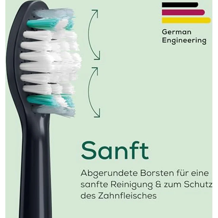 Beurer SC Classic Clean, 4 Bürstenköpfe für Philips Sonicare, W-förmige Indikatorborsten, Härtegrad Mittel, aus nachhaltigen Materialien – Bild 3