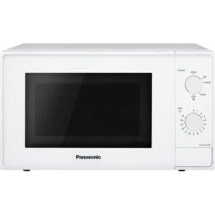 Panasonic NN-E20JWMEPG Mikrowelle, Standgerät, 800 Watt, 20 Liter Garraum, Durchmesser der Teller: 25 cm, weiß – Bild 2