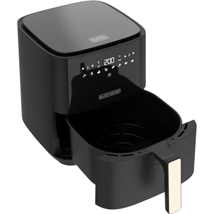 Black + Decker BXAF5000E 5 L Heißluftfritteuse ohne Öl, 1450 W, Schwarz – Bild 6