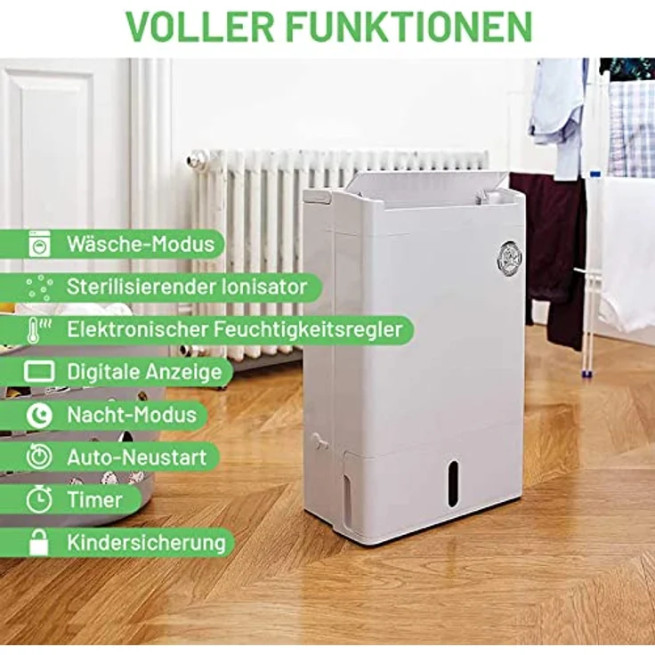 Meaco DD8L Zambezi Luftentfeuchter, 660 W, 240 V, Weiß, 8L – Bild 5