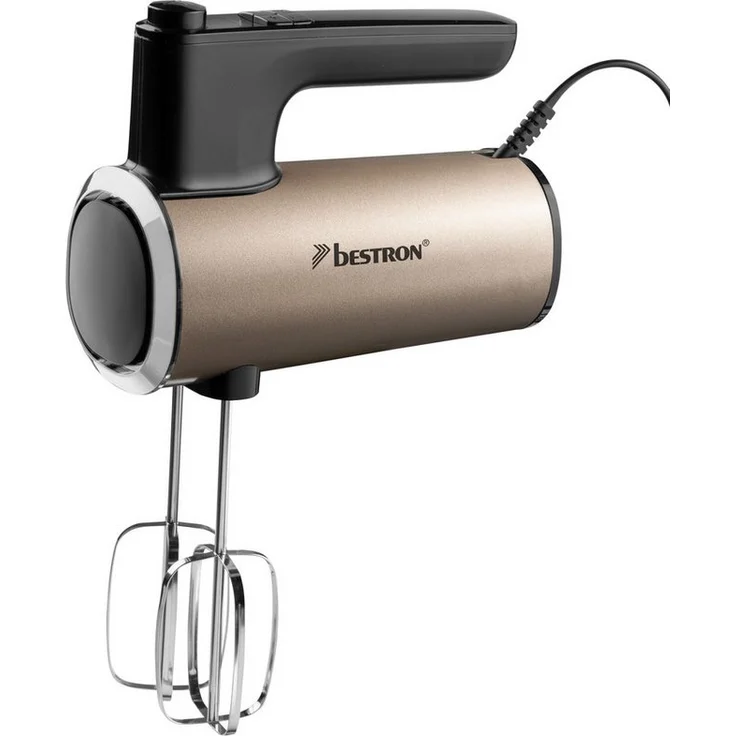 Bestron Handmixer AHMD100, 400 W, mit Digital-Timer, 6 Geschwindigkeitsstufen & Turbofunktion