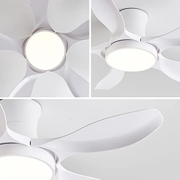 Eurotondisplay SX020-122 Deckenventilator mit LED Beleuchtung, Fernbedienung, 6 Geschwindigkeiten, timer 2 Stunden, Sommer- und Wintermodus 54 W in Weiß – Bild 5