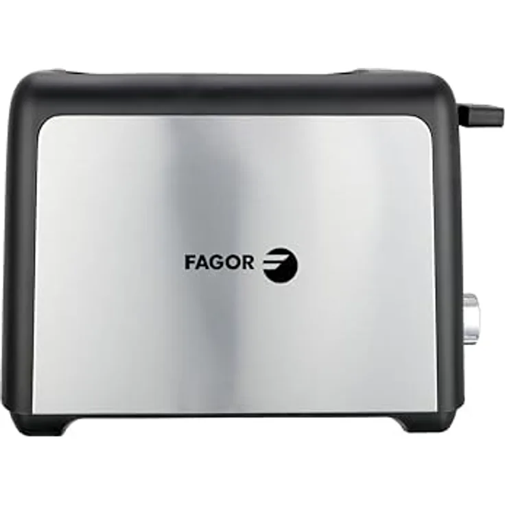 FAGOR ToastPro Toaster, 2 Schlitze, einstellbare Bräunungssteuerung mit 7 Stufen, automatische Funktion, rostfreie Oberfläche, kompaktes Design