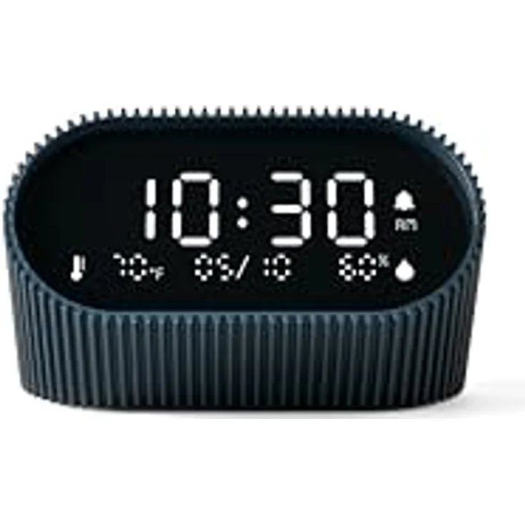 Lexon LR155OB3 Ray Clock, Digitalwecker mit Feuchtigkeits- und Temperaturanzeige, Ozeanblau – Bild 6