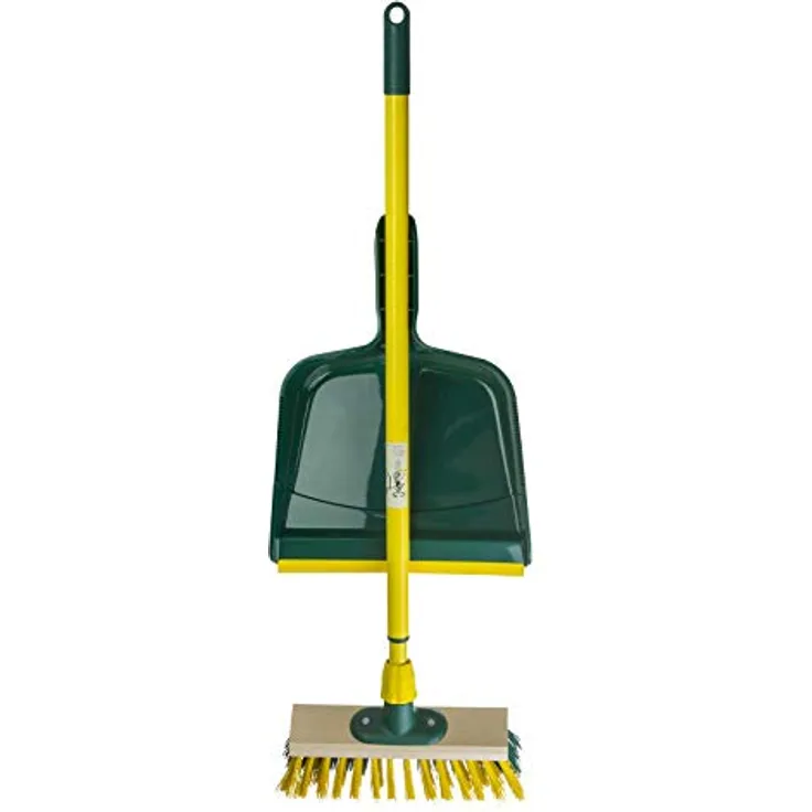 BÜMAG Kehrset Kehrgarnitur Kehrschaufel mit 25 cm Straßenbesen Kehrbesen Besen