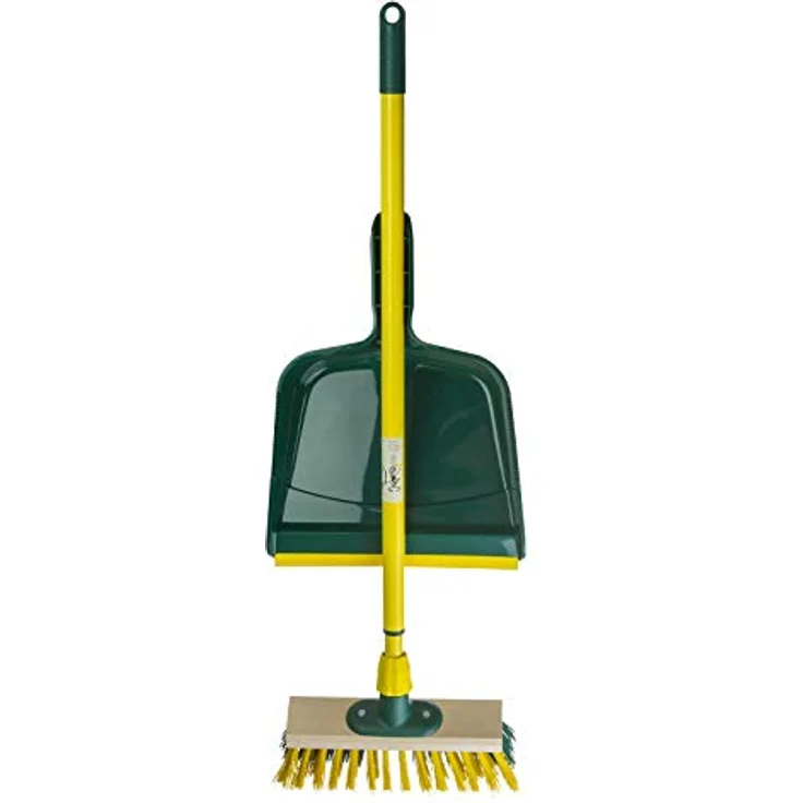 BÜMAG Kehrset Kehrgarnitur Kehrschaufel mit 25 cm Straßenbesen Kehrbesen Besen – Bild 1