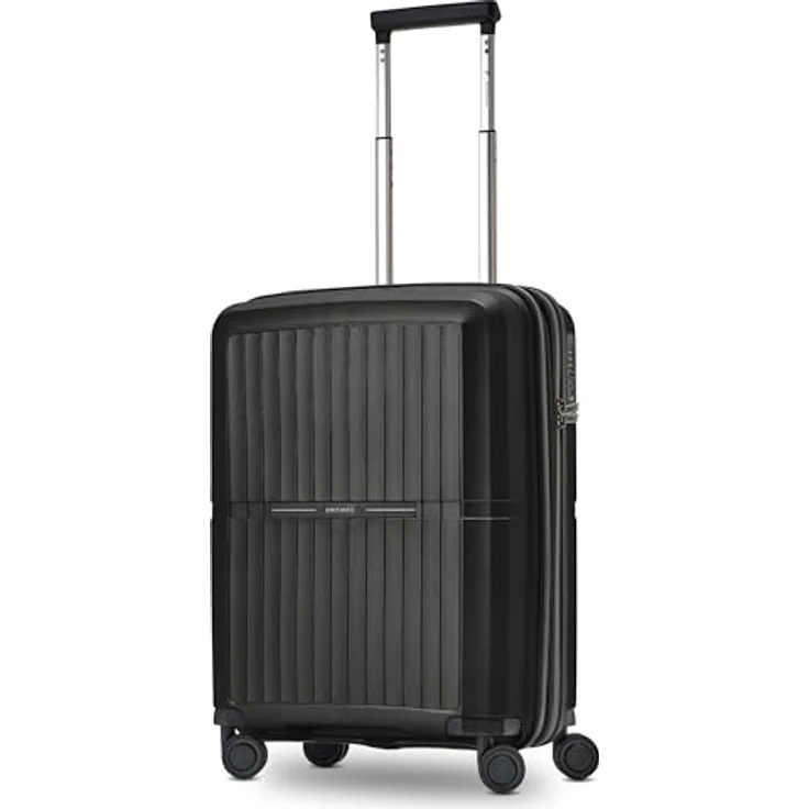 Pactastic Ultra-leicht Hartschalen Kabinen-Koffer | Kleiner Cabin-Trolley 39 x 22 x 55 cm | von 43 auf 50 Liter erweiterbar nur 2,7 kg, Polypropylen | 4 Doppelrollen & TSA (Collection 01+) – Bild 1