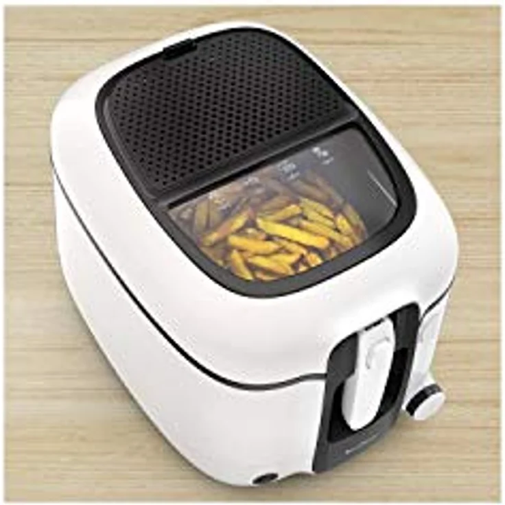 Moulinex Super Uno Fritteuse, mit Öl, für 1,5 kg Pommes Frites, 1800 Watt, 2,2 Liter Fassungsvermögen, weiß – Bild 3