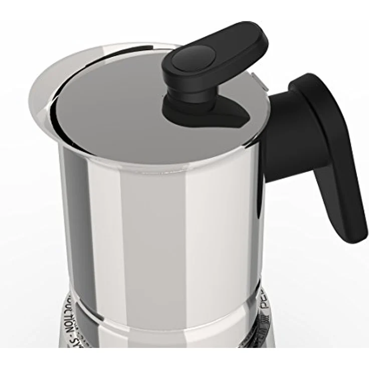 Pedrini Steelmoka - Espressokocher aus Edelstahl 6 Tassen Espressokocher aus Edelstahl für die Herdplatte, auch Induktion – Bild 4