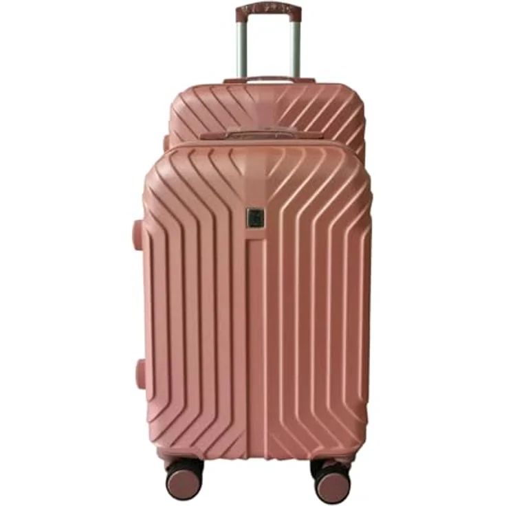 NTK-Collection Mabell Kofferset 2-teilig, Hartschalenkoffer mit 4 Rollen, Teleskopgriff und Zahlenschloss, 50 und 80 Liter Volumen – Bild 1