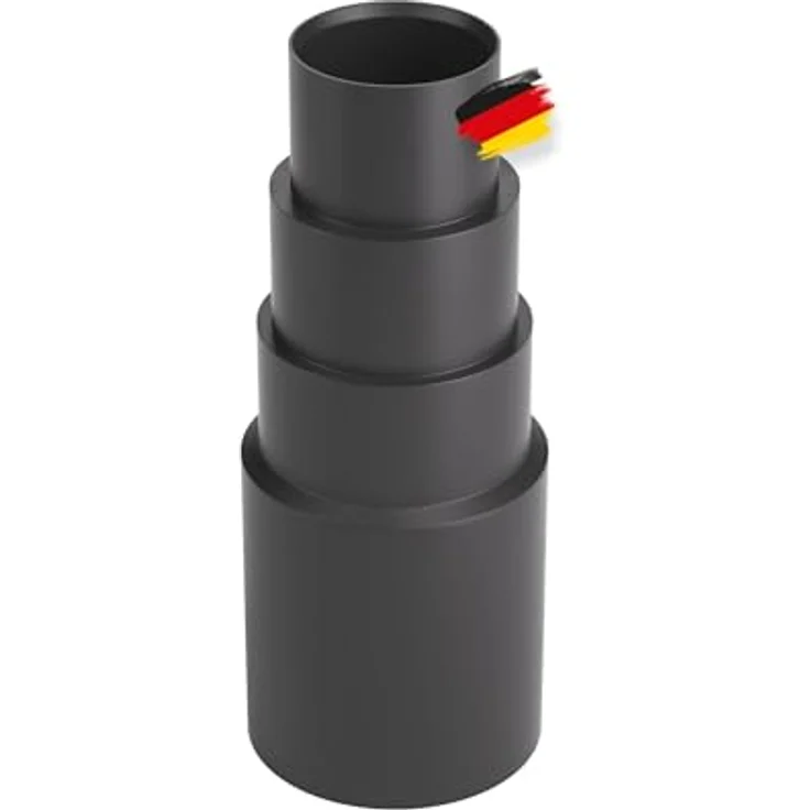 BAUHELD® Staubsauger-Schlauch Aufsatz [Made in Germany] - Adapter für Staubsauger-Düse aus stabilem PVC-Gummi - Passend für Makita Bosch Kärcher Einhell Festool Eibenstock - Schwarz – Bild 1