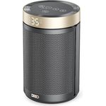 Dreo Energiesparender Heizlüfter, 34 dB Leiser 1500W Elektrischer PTC Keramik, Thermostat, Überhitzungs- & Kippschutz, 12 Std. Timer, Elektroheizung für Räume Schlafzimmer, Atom 316, Gold