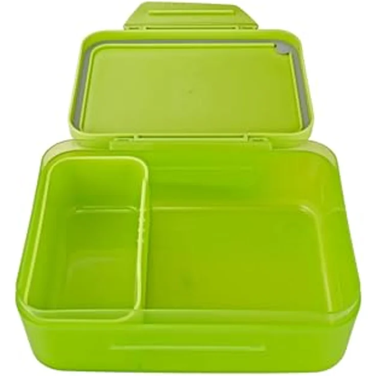 Satch Lunchbox Brotdose, Tritan, 1-tlg. mit Trennfach für Obst und Gemüse, farbenfroh – Bild 3